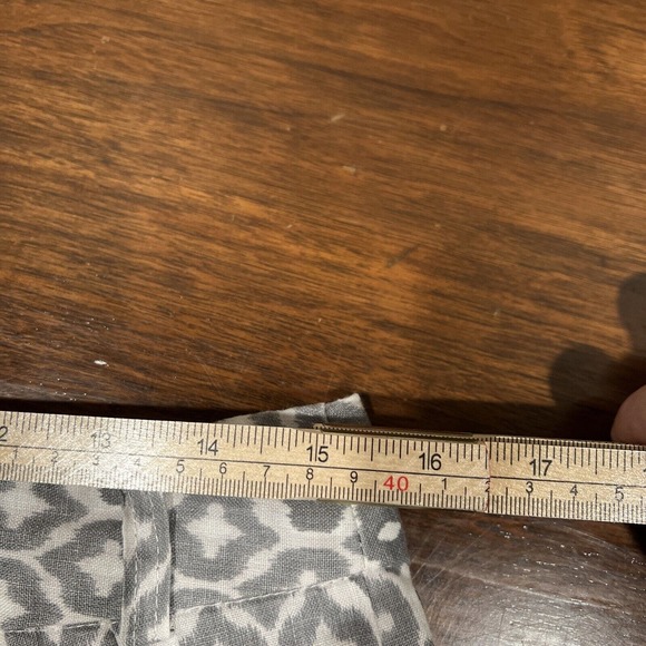 Cynthia Rowley Shorts Women 6 Gray Geometric Pattern Linen - Picture 8 of 14